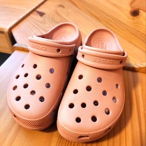 CROCS Peach Mules & Clogs